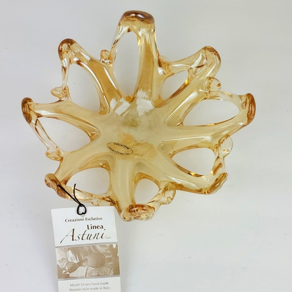 Mouth blown Italian glass decor